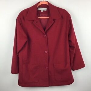 Vintage Valerie Stevens Petites wool, cashmere, nylon blend blazer. Size 8